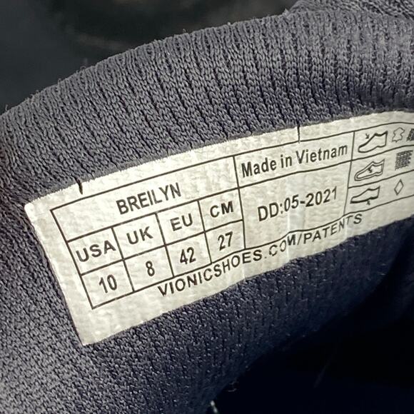 Vionic Breilyn Black Sneakers Women's Size 10 - Picture 8 of 9